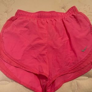 like new pink nike shorts size small